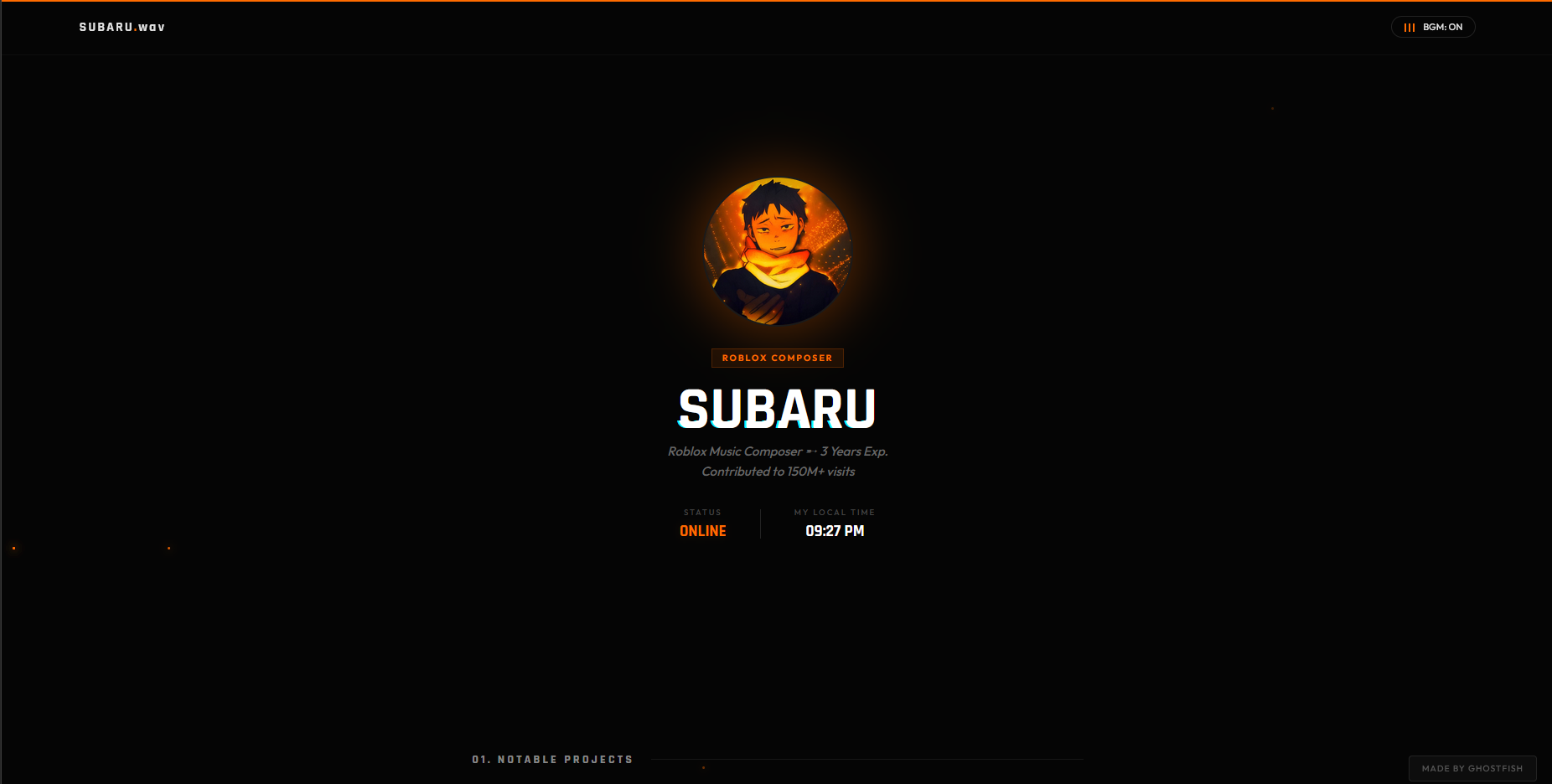 Subaru Music Producer